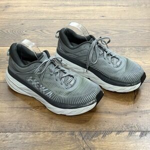 Hoka One One Bondi 7 Shoes Men 11 Dark Shadow Running Sneakers Comfort Cushioned